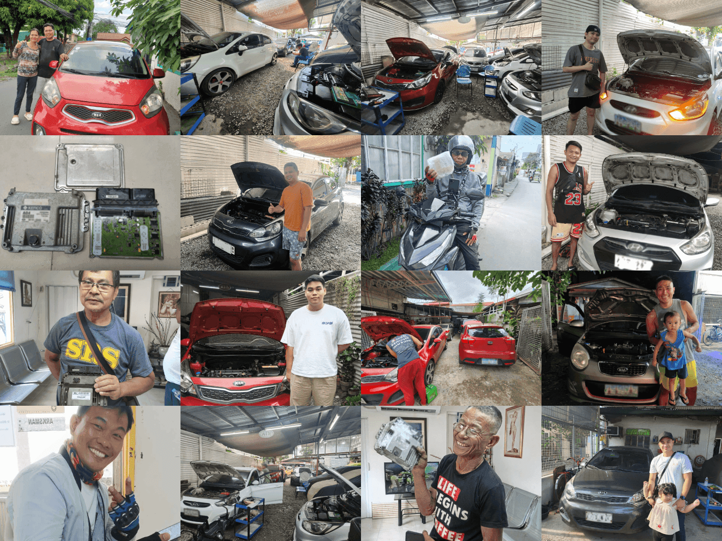 Happy JVL customers collage